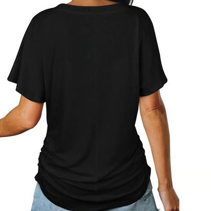 ✨ Women's V-Neck Short Sleeve T-Shirt – Soft, Comfy & Summer-Ready! 🌸