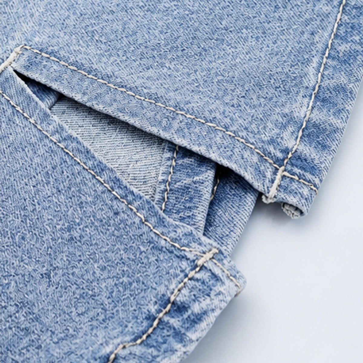 🌞 Summer Favorite Denim Skort 👖 Casual High-Waist Mini Skirt with Built-In Shorts 💖