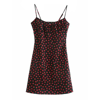 Women's Floral Slip Dress – Lightweight Sleeveless Summer Midi Dress