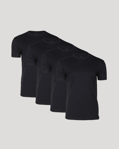 Men’s 4-Pack Short Sleeve Crew Neck T-Shirts – Premium Fit for Everyday Comfort & Casual Style