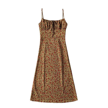 Women's Floral Slip Dress – Lightweight Sleeveless Summer Midi Dress